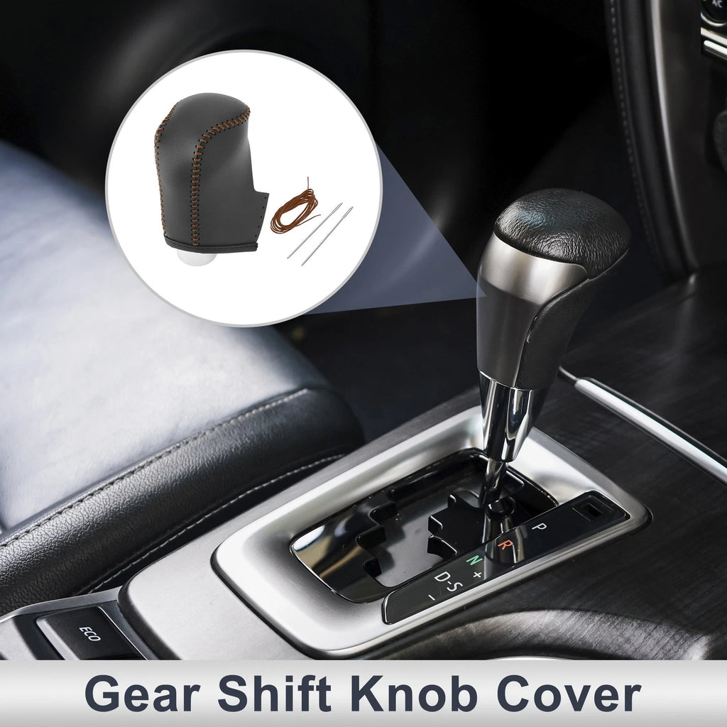 1 Pc Gear Shift Knob Cover Replacement for Mazda CX-30 (2020–2021) Black Brown