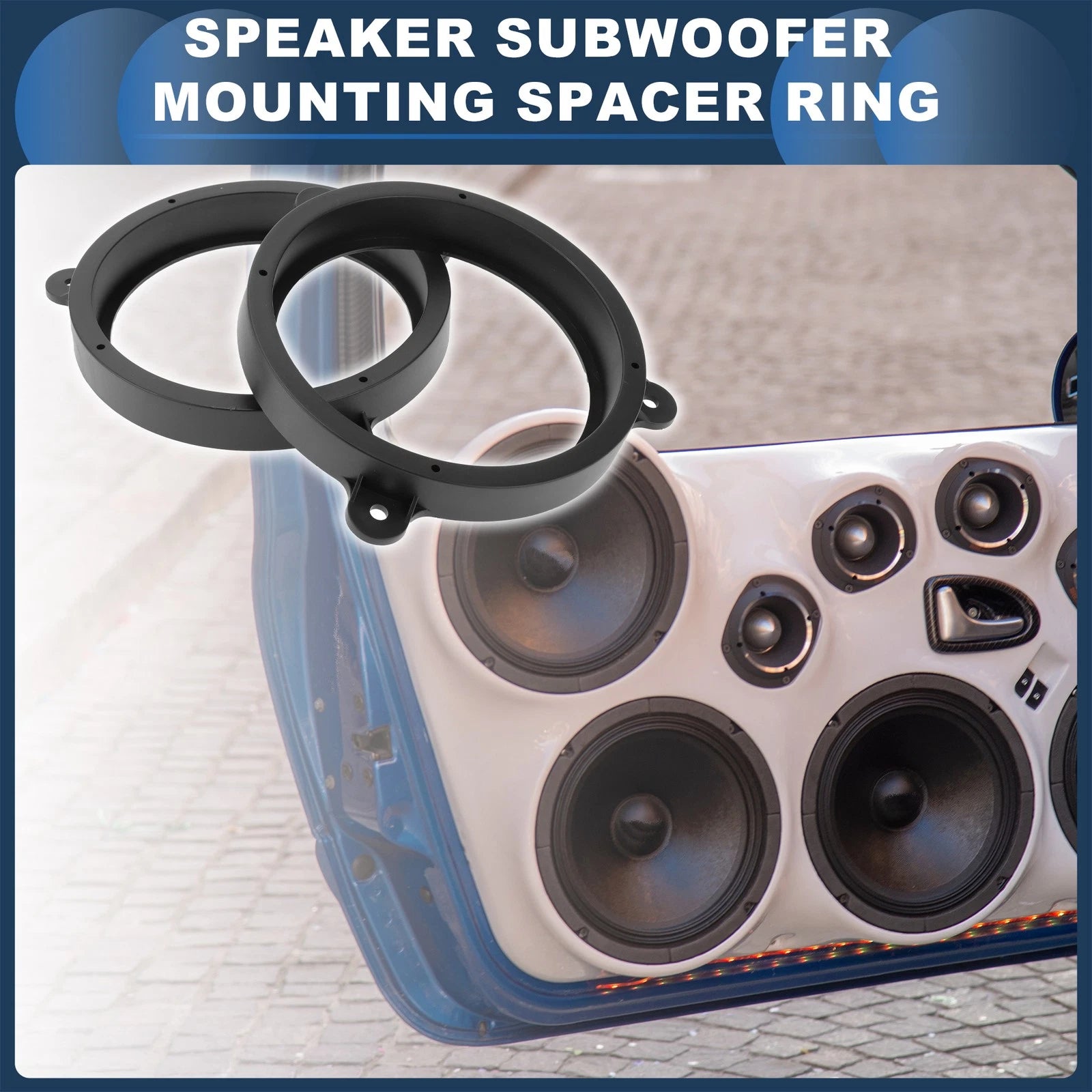 2X Speaker Spacer Ring Adaptor for Subaru 6.5" Tweeter