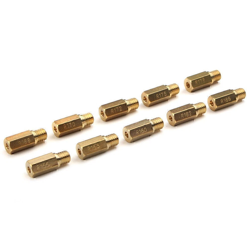 10pcs Carburetor Main Jets Kit for PWK OKO CVK (155-178)