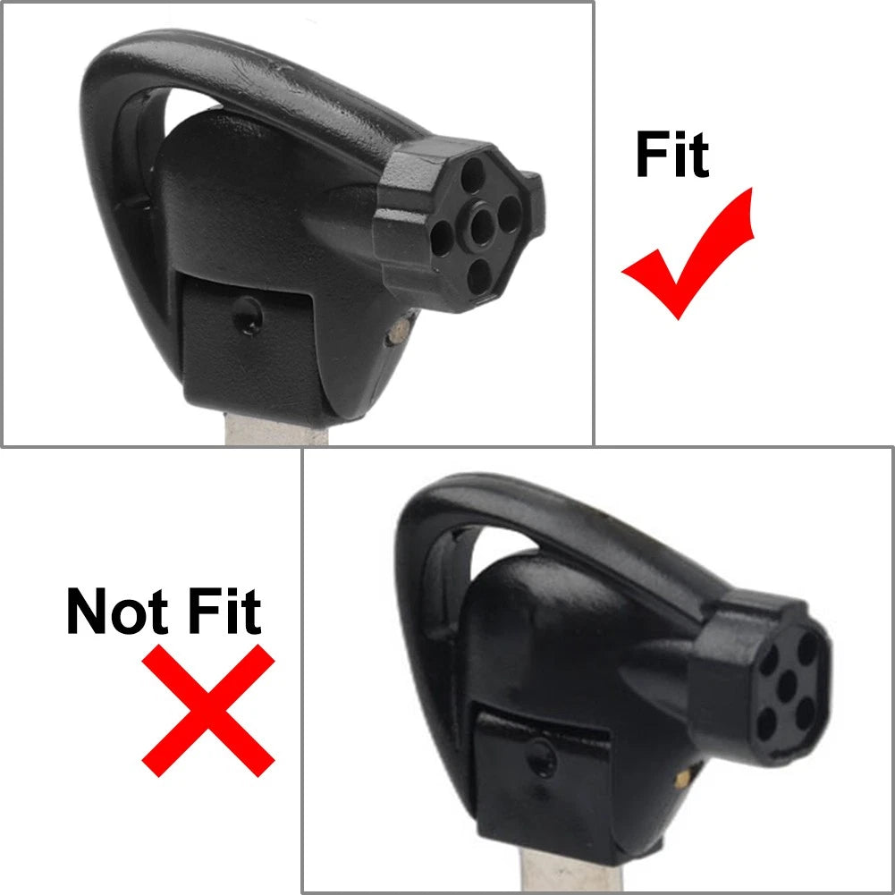 Right Ignition Key Blank Uncut Blade Black For Yamaha Motorbike Scooter