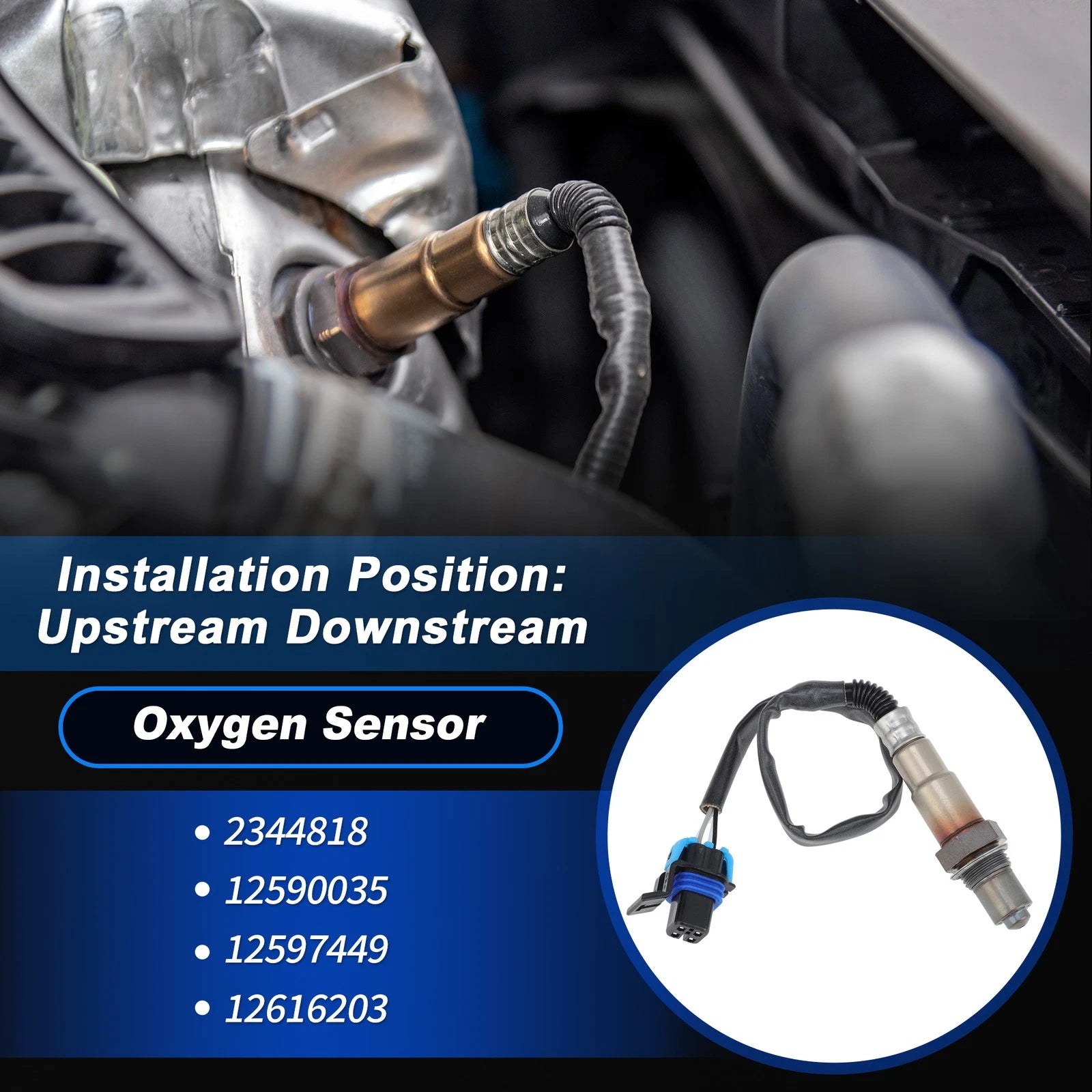 Oxygen Sensor for Cadillac CTS V6 3.6L (2005–2019) 1pcs