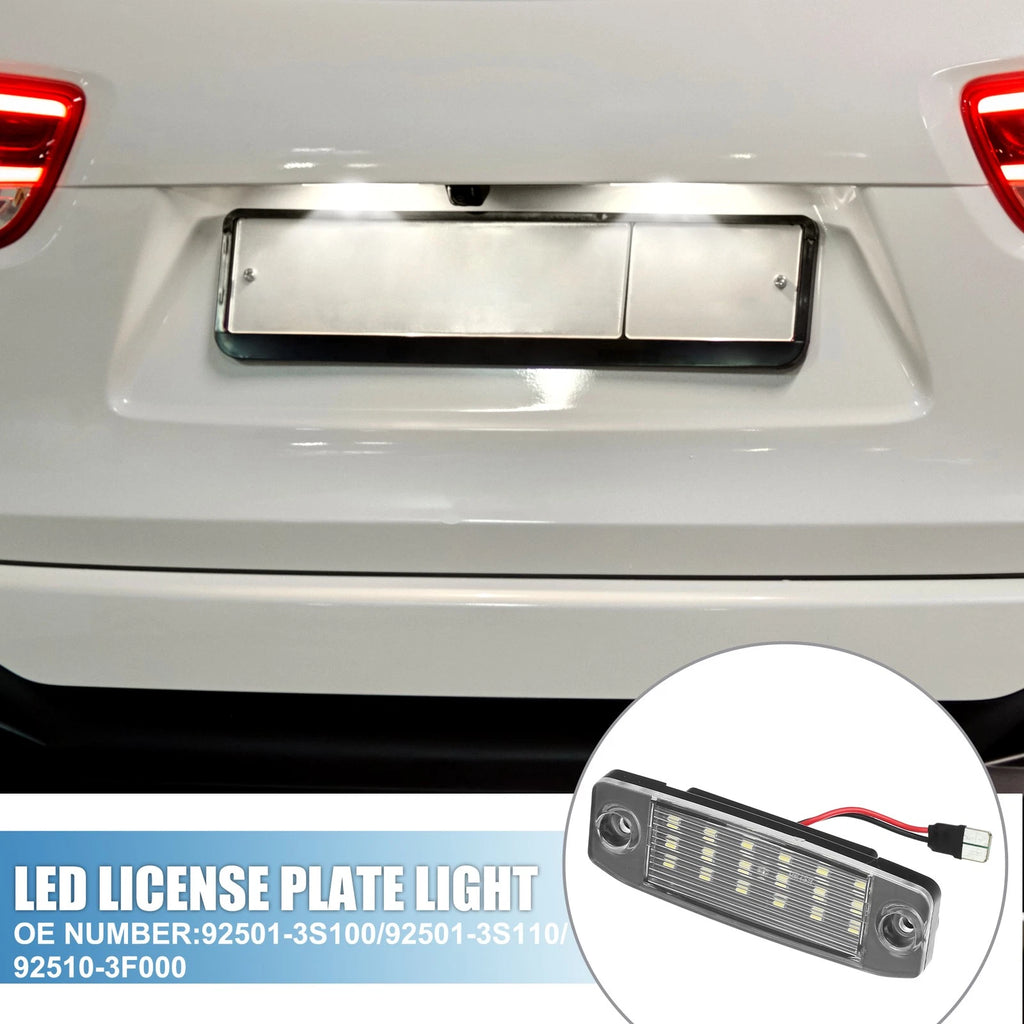 LED License Plate Light Assembly Replacement Pair for Hyundai Sonata (2005–2015)