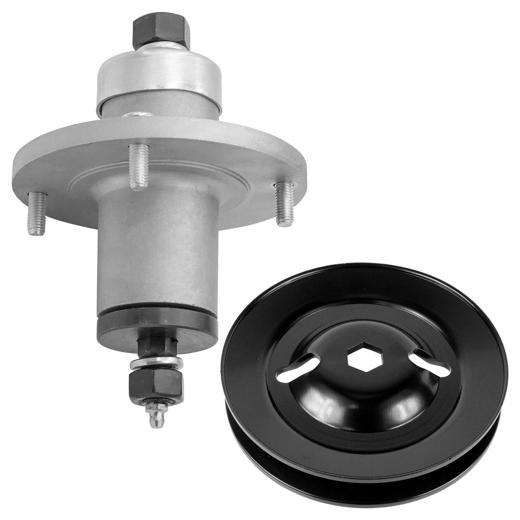 Deck Spindle and Pulley Replacement for John Deere X300 X304 X360 (2010–2016)