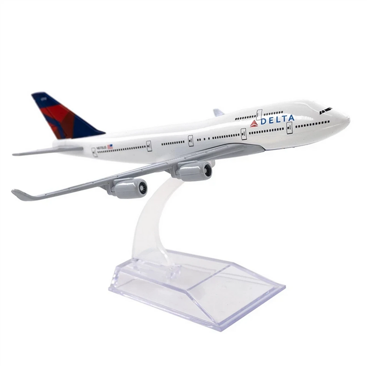 1/400 Scale Delta B747 Alloy Plane Model (Static Display)