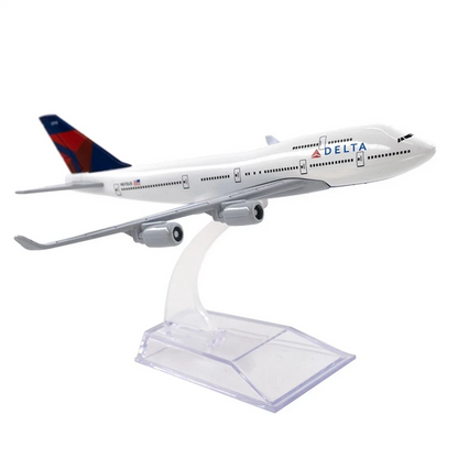 1/400 Scale Delta B747 Alloy Plane Model (Static Display)