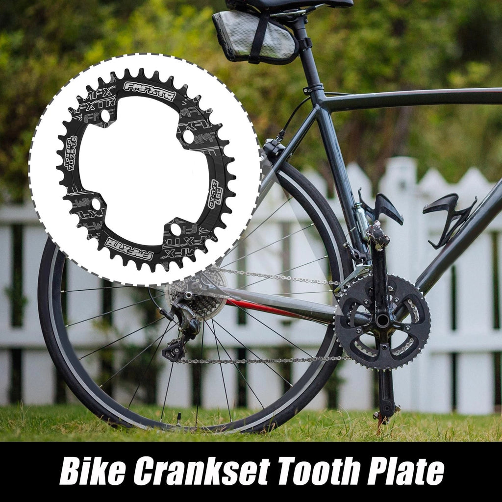 Narrow Wide Chainring 38 Teeth 104mm for Bicycle Crankset (Black)