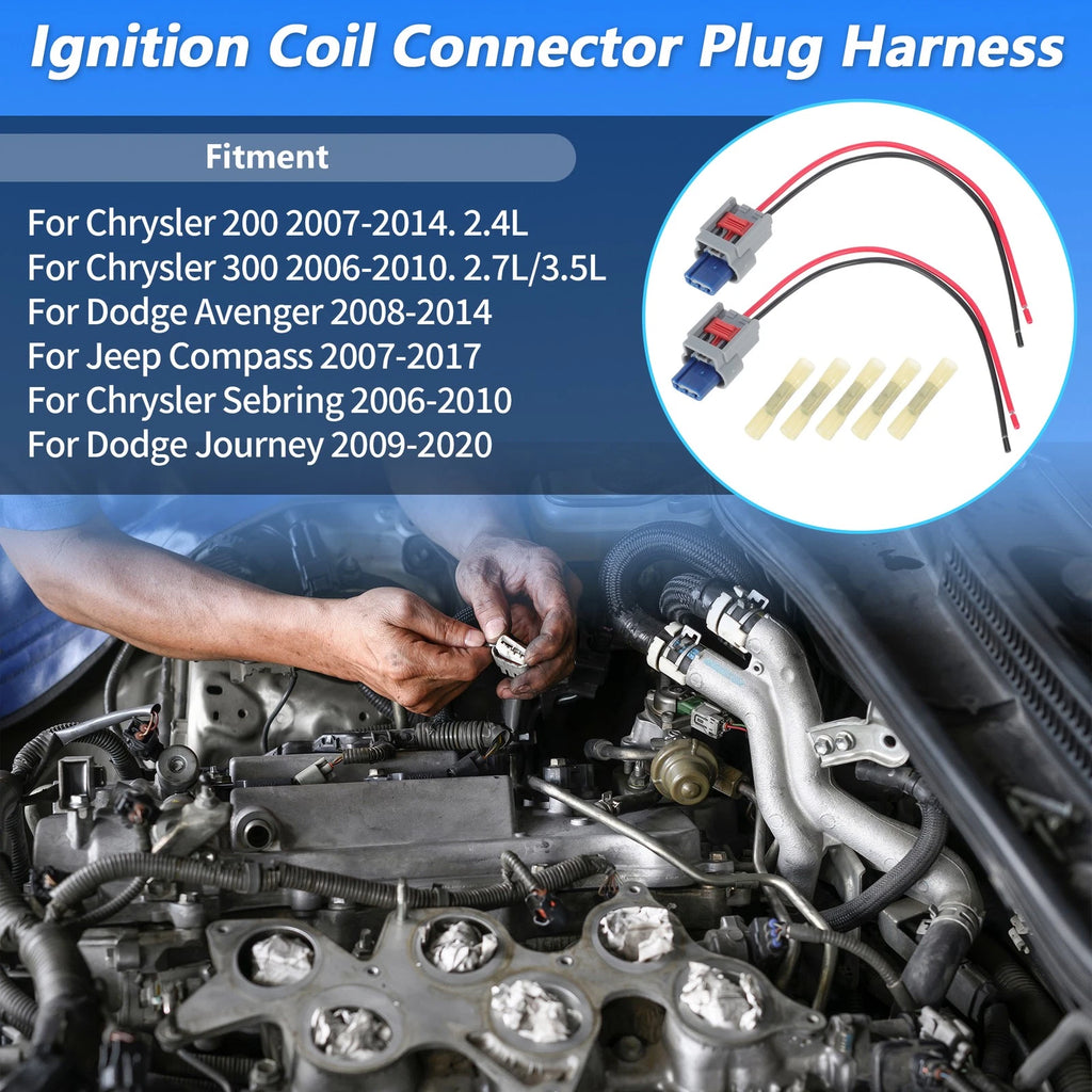 Ignition Coil Connector Plug Harness Replacement for Chrysler 200 (2007–2014)