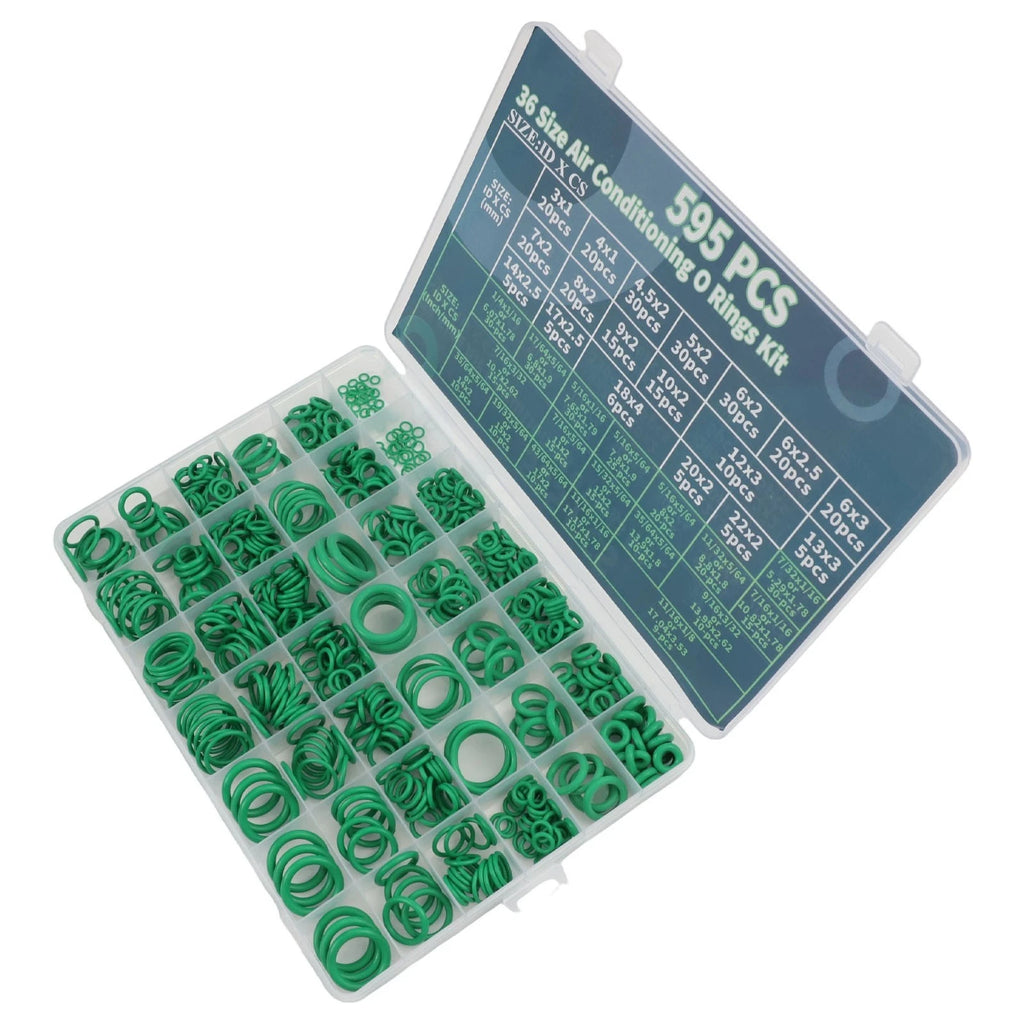 595PCS Air Conditioning O Ring Set for Mechanics (36 Sizes)