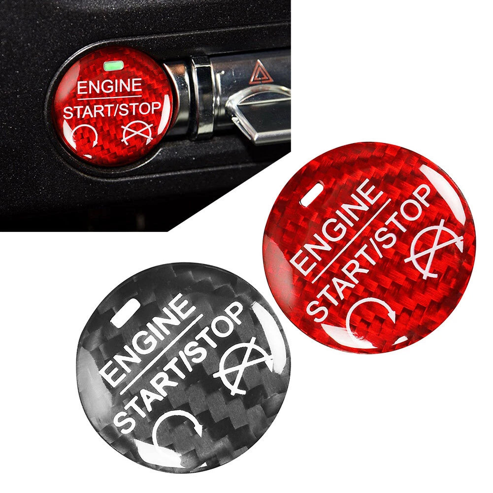 Engine Start Stop Button Cover Trim for Ford Mustang (2015–2022)