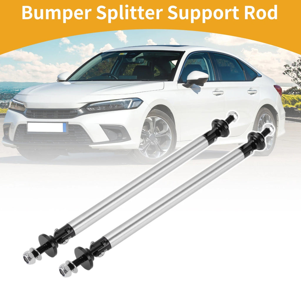 2X Adjustable Front Bumper Lip Splitter Strut for Universal Fit (150mm)
