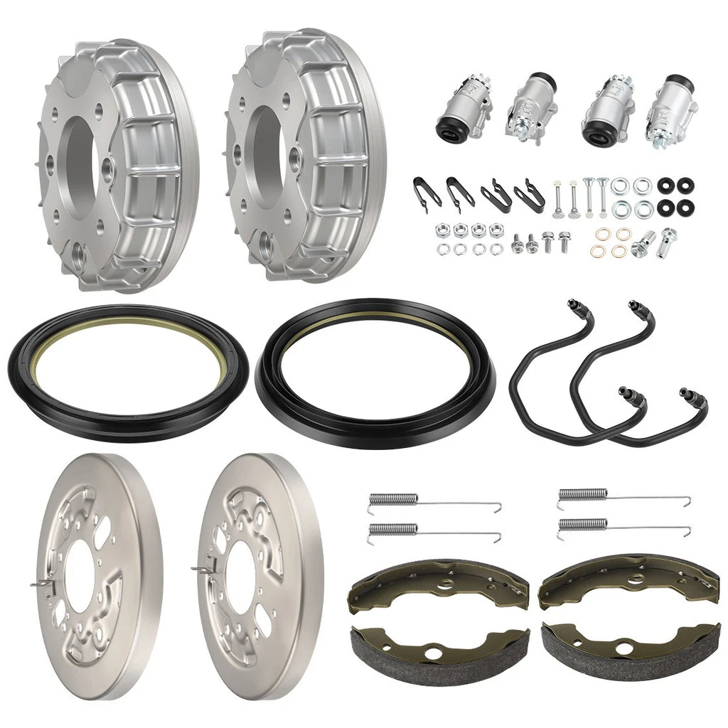 Front Brake Drum Hub Plate Shoes Kit for Honda Foreman TRX450FE/FM (2002–2004)