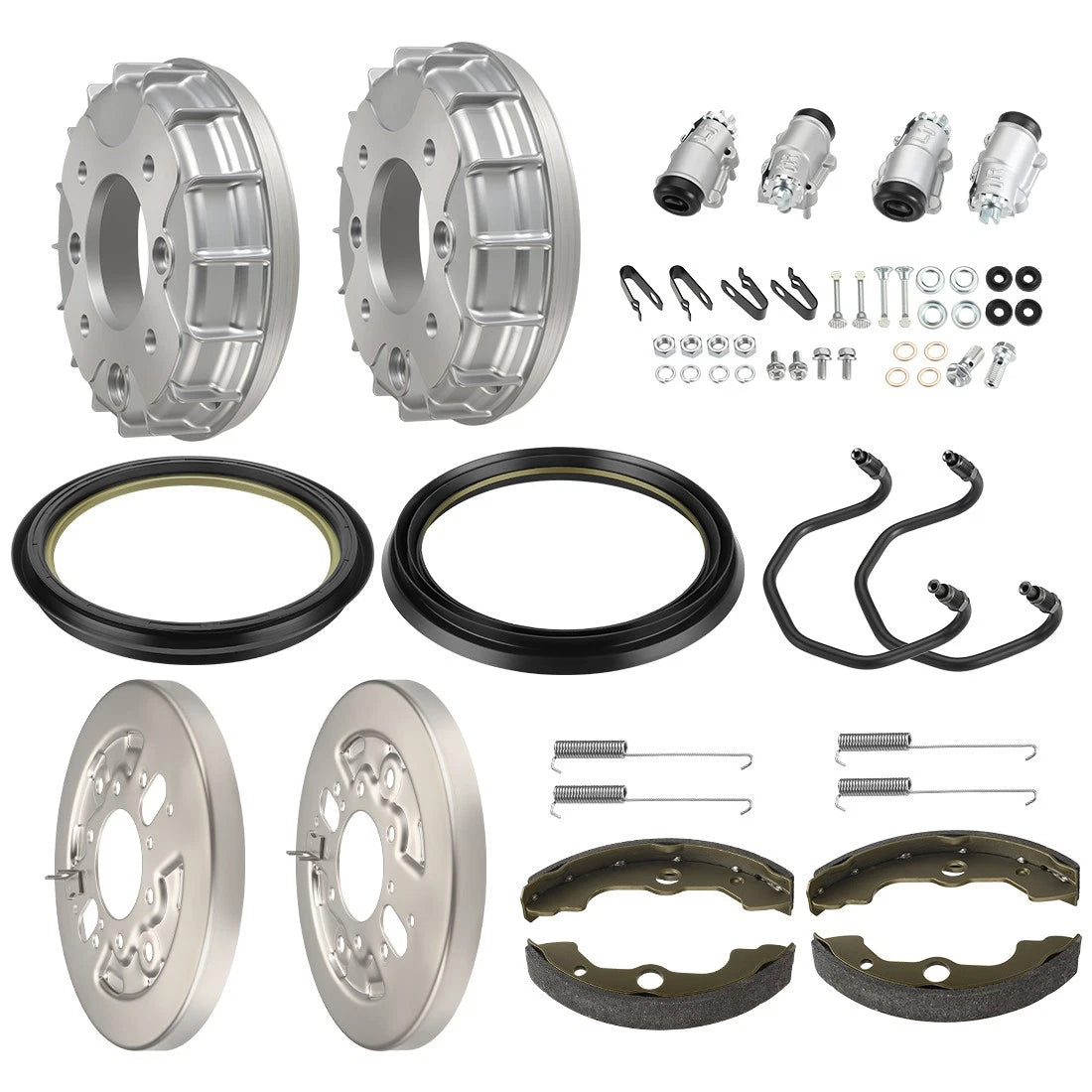 Front Brake Drum Hub Plate Shoes Kit for Honda Foreman TRX450FE/FM (2002–2004)