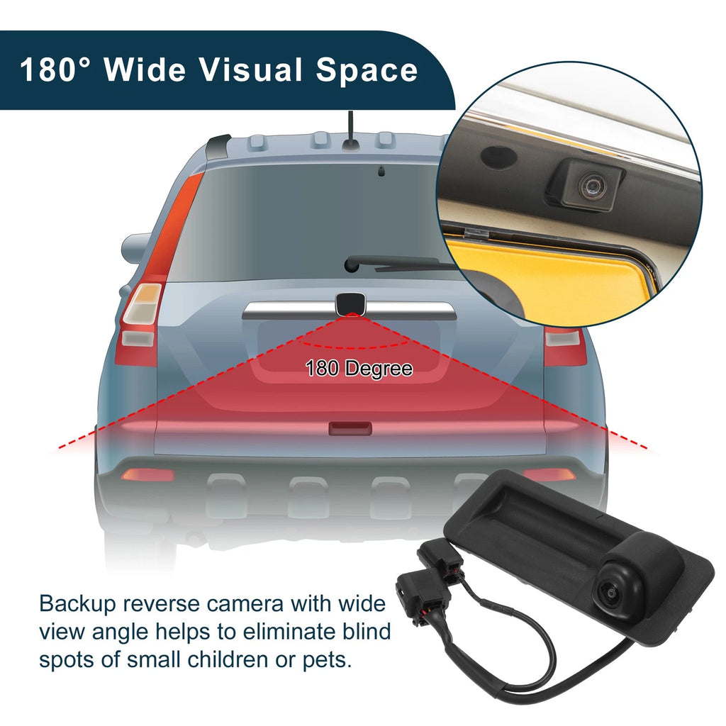 Rear View Camera Backup Reverse Camera 120-180 Degree for Hyundai Elantra (2017–2023)