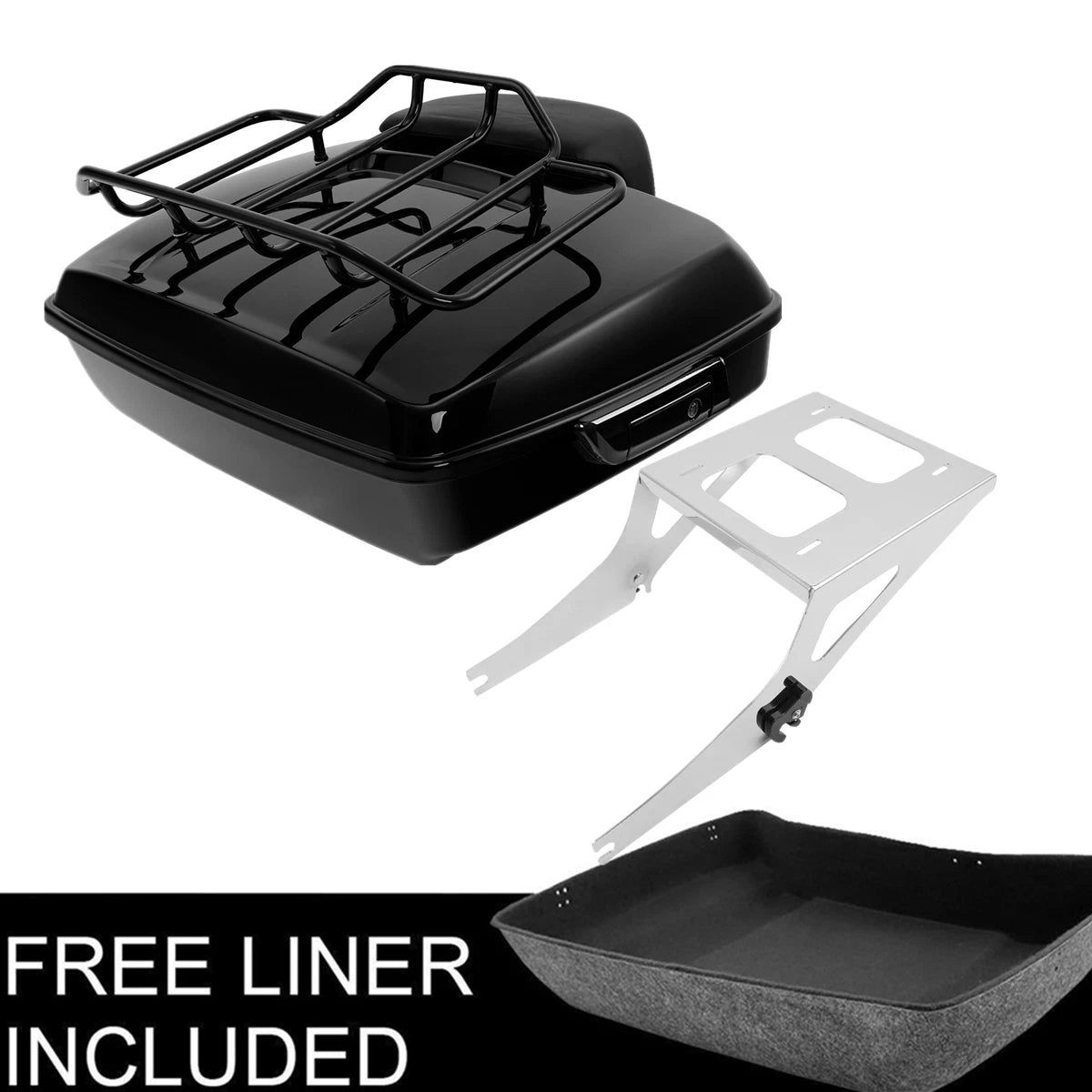 Chopped Trunk Backrest Pad for Harley Fat Boy FLST (2008–2016)