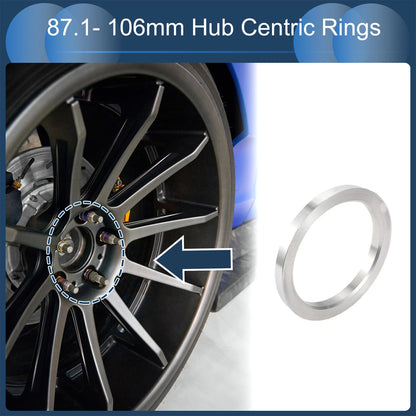 Set of 4 Hub Centric Rings for (106mm OD 87.1mm ID)
