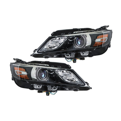 Headlights for Chevrolet Impala (2015–2020) Black Halogen, Driver & Passenger