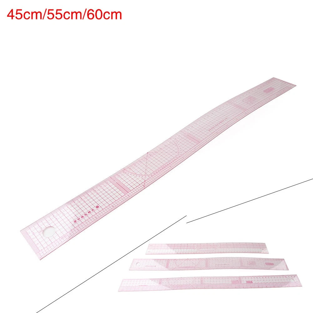 C-Thru English-Metric Beveled Ruler Calibrated Fit Designers & Pattern Makers