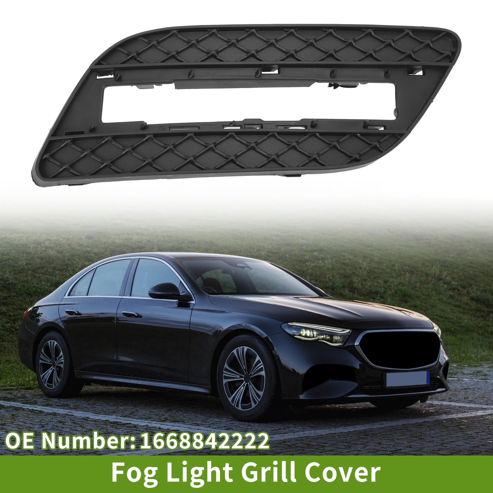 Front Right Fog Light Grill Replacement for Mercedes Benz ML550 (2012–2015)