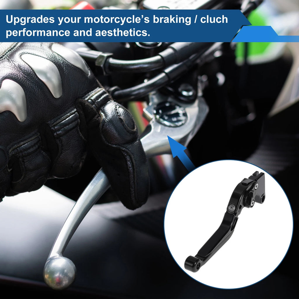 Adjustable Brake Clutch Levers for Honda CBR600RR (2007–2016) Solid Black