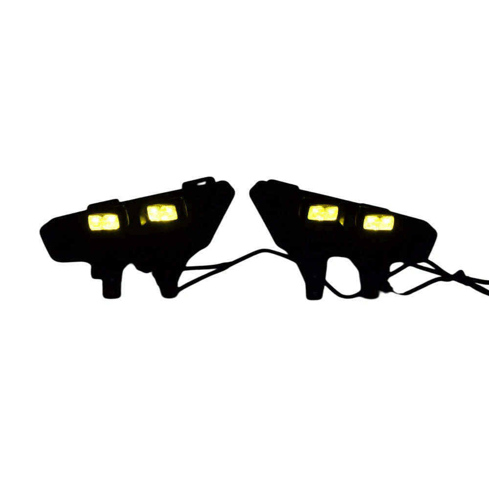 Clear Lens Amber LED DRL Fog Lights for Ford F-150 Raptor (2022–2024)