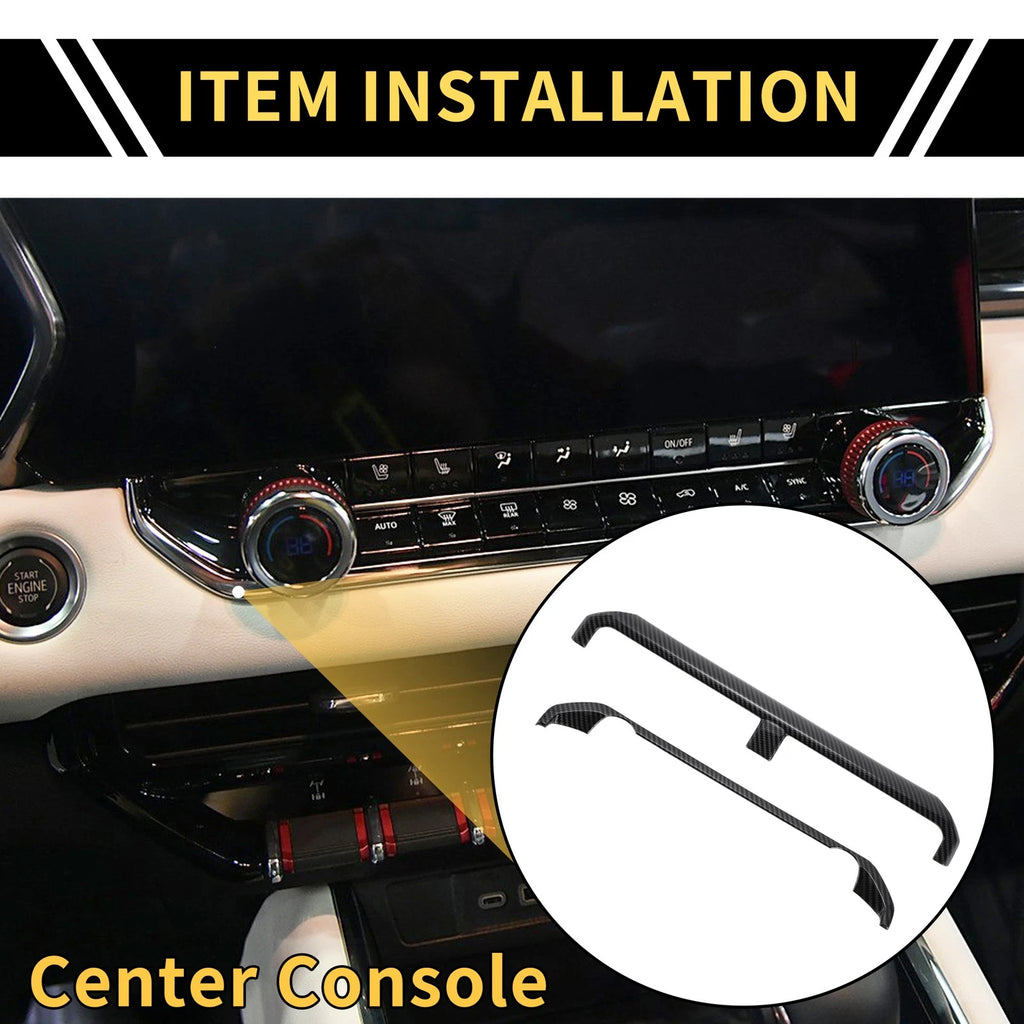 Central Control Panel Trim Cover Replacement for Chevy Colorado (2023–2024)