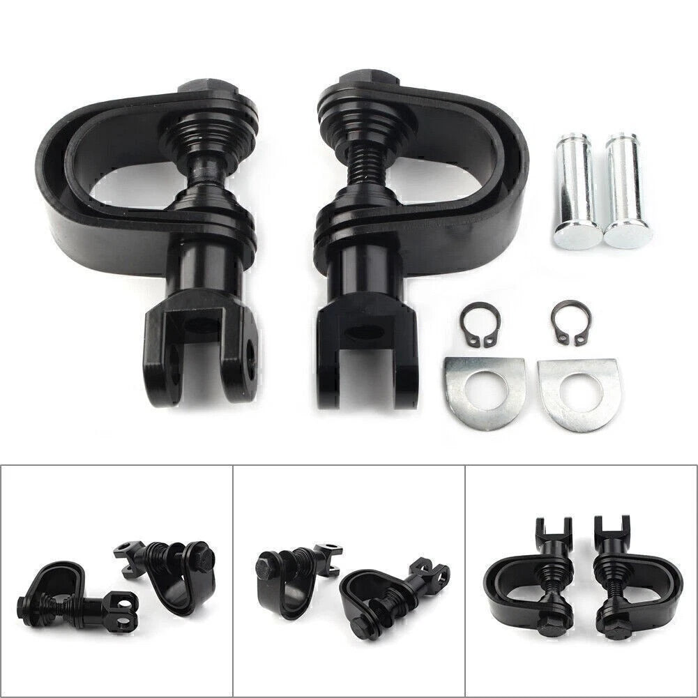 25mm & 32mm Motorcycle Highway Engine Crash Bar Mount Foot Peg Clamp Kit
