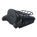 Chopped Trunk Backrest Mount Rack for Harley Touring (2009–2013) Black