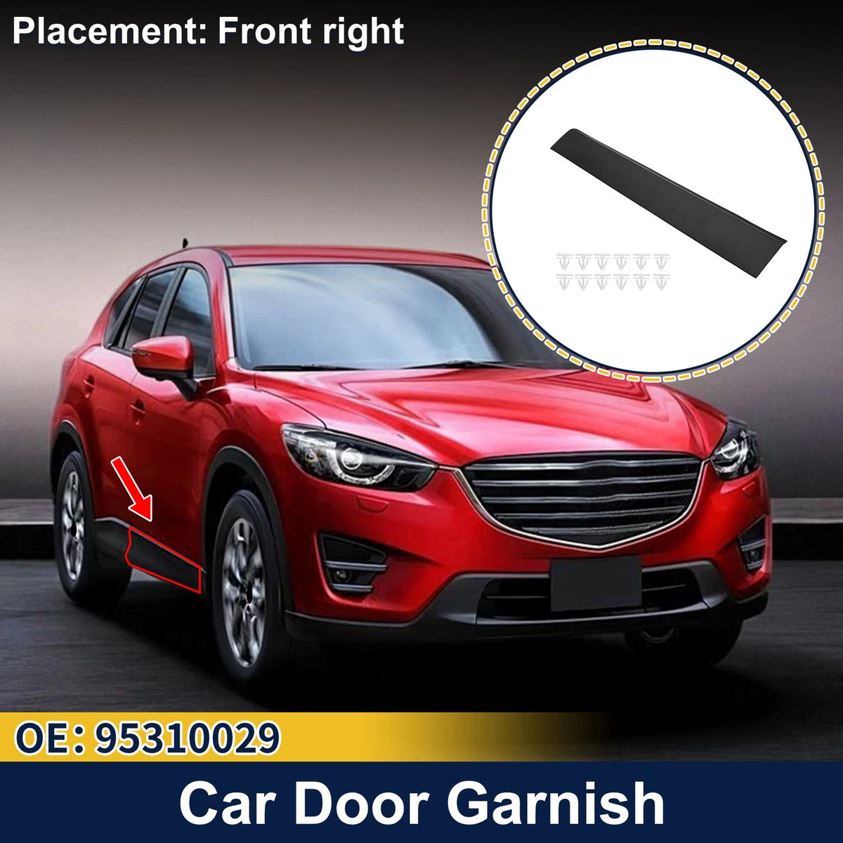 Door Side Lower Trim Front Right No. 95310029 for Buick Encore (2013–2019)