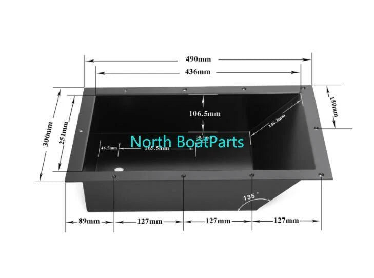 Minn Kota Trolling Motor Recess Pedal Tray for Bass Boat (R&R Design)