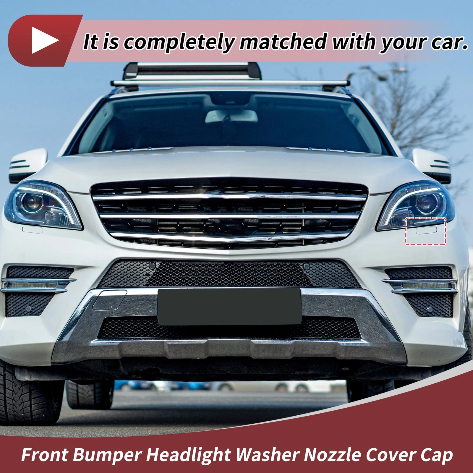 Front Left Washer Nozzle Cover Cap for Mercedes-Benz ML350 (2012–2015)