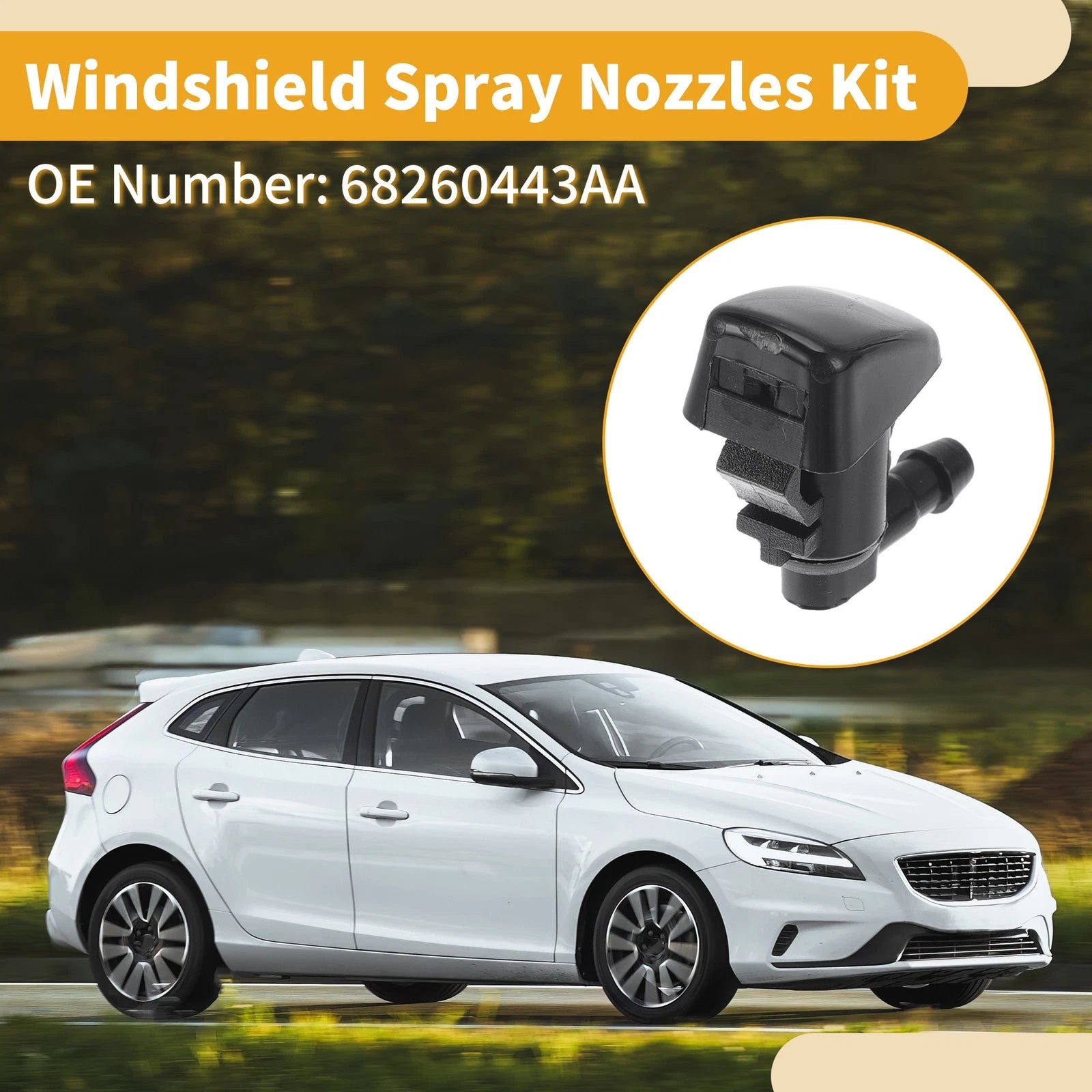 Windshield Washer Nozzle Kit for Jeep Grand Cherokee (2011–2017)