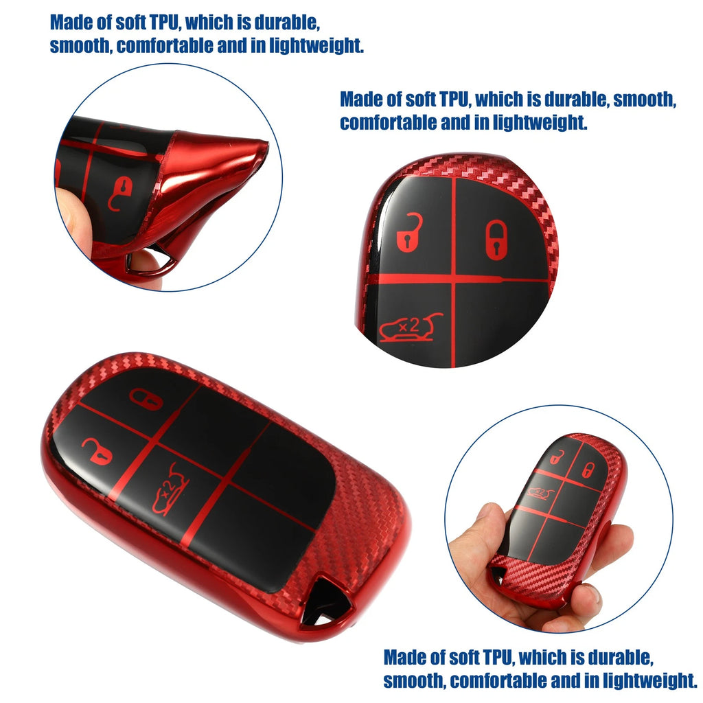 Keyless Entry Remote Cover Replacement for Dodge Charger Hellcat (2019–2022)
