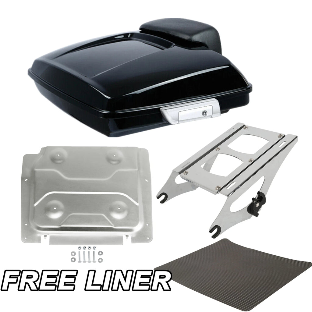 Razor Trunk Backrest Pad Mount Rack Plate for Harley Touring Glide (2014–2026)
