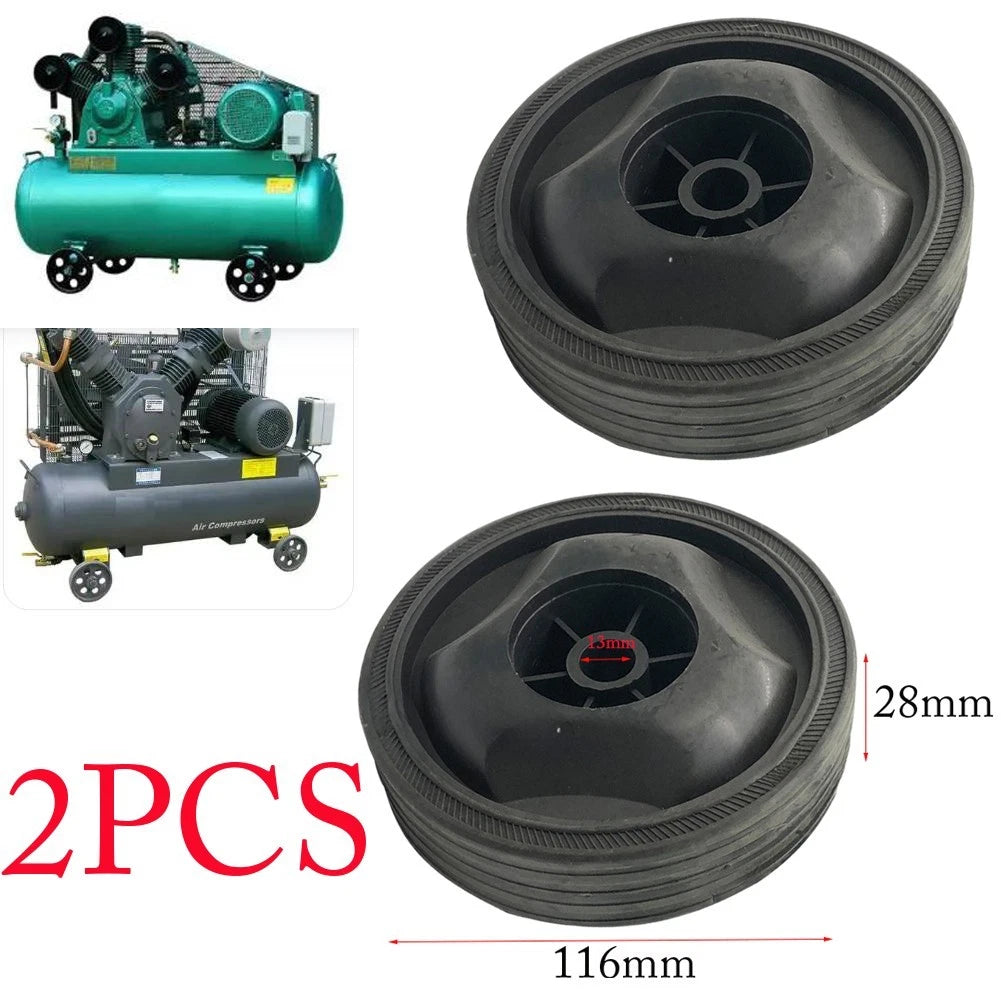 Plastic Caster Wheel for Air Compressor (116x28x13mm)