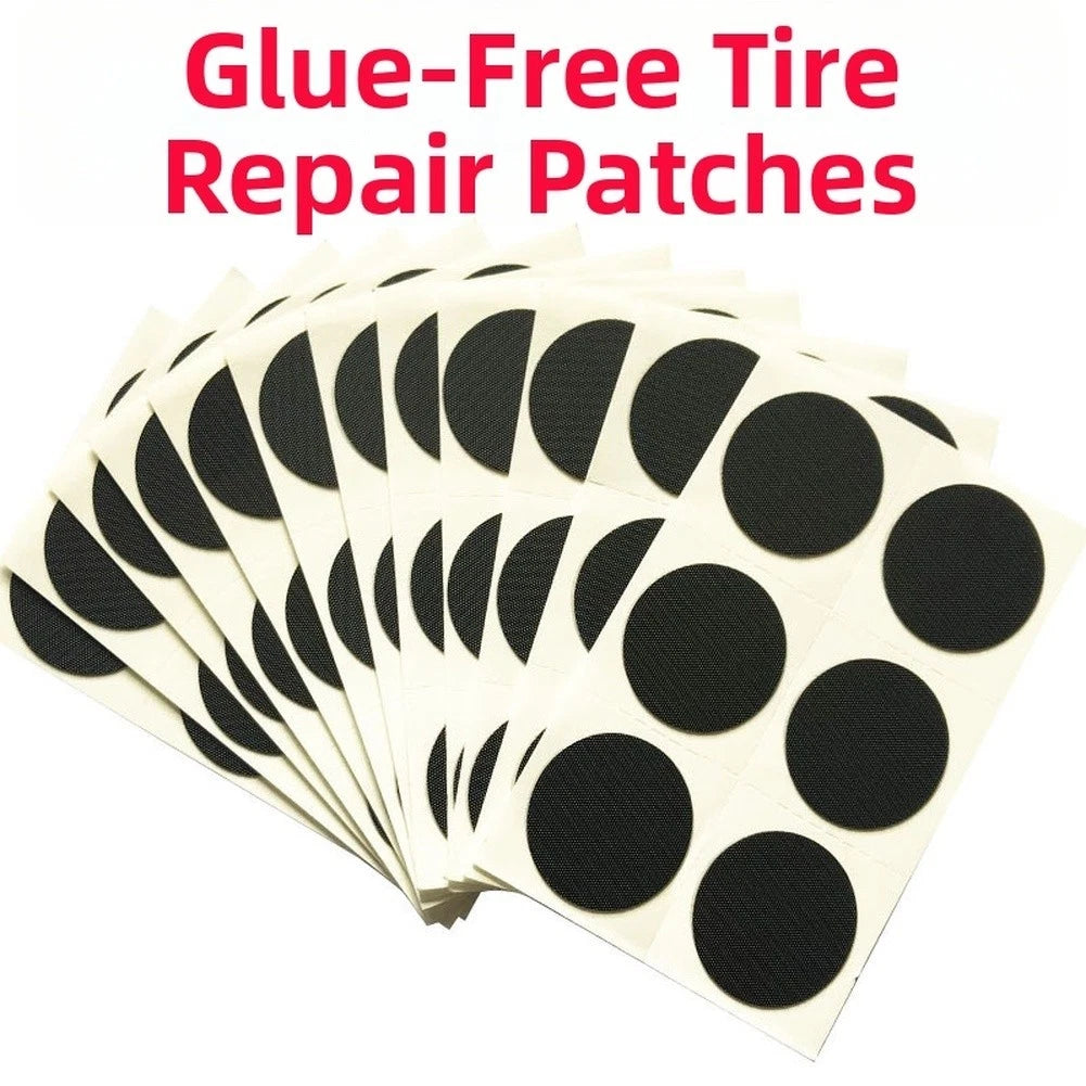 6X Rubber Free Tire Patch Kit for Bikes - No Glue Tube Repair Solution