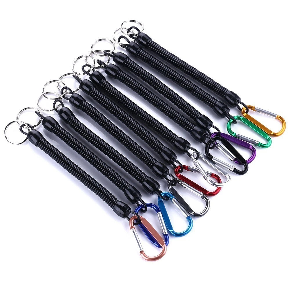 Security Keychain Tool Belt Clip Coil Holder for Universal Use