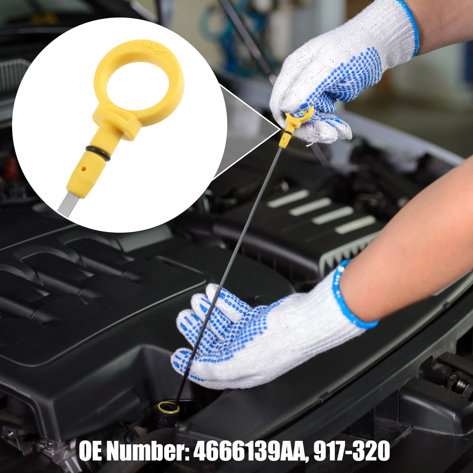Engine Oil Dipstick Replacement for Dodge Caravan (2005–2020) Plastic Metal