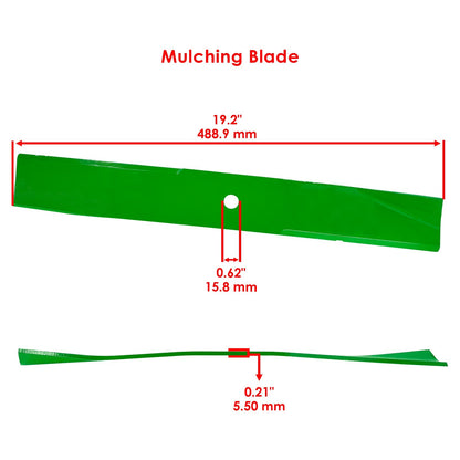 Mulching Blade Circle Hole for Toro Lawn Boy 38in Deck (19-1/4in x 5/8in)