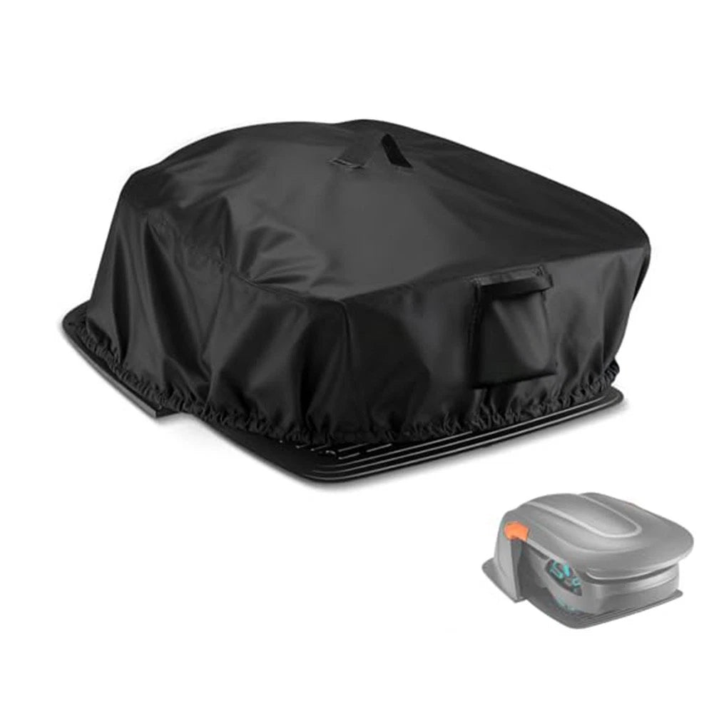 Protective Cover for Lawn Robot with Drawstring & Carry Handle