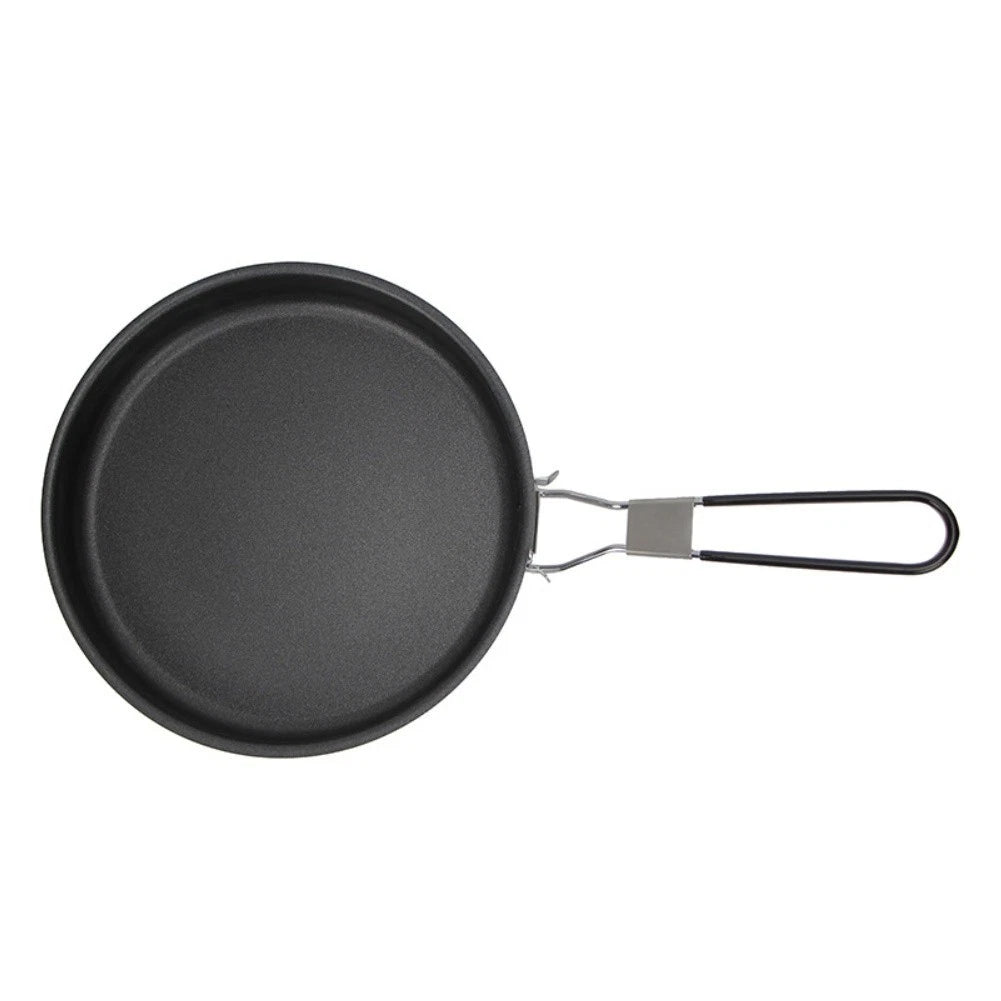 Folding Nonstick Camping Skillet for Compact Cooking (24x43x4cm)