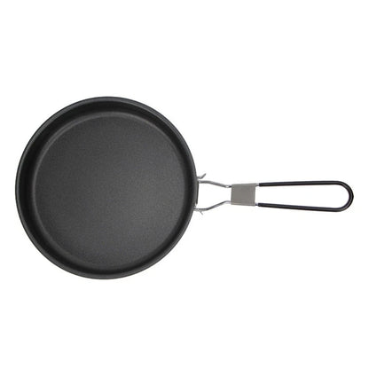 Folding Nonstick Camping Skillet for Compact Cooking (24x43x4cm)