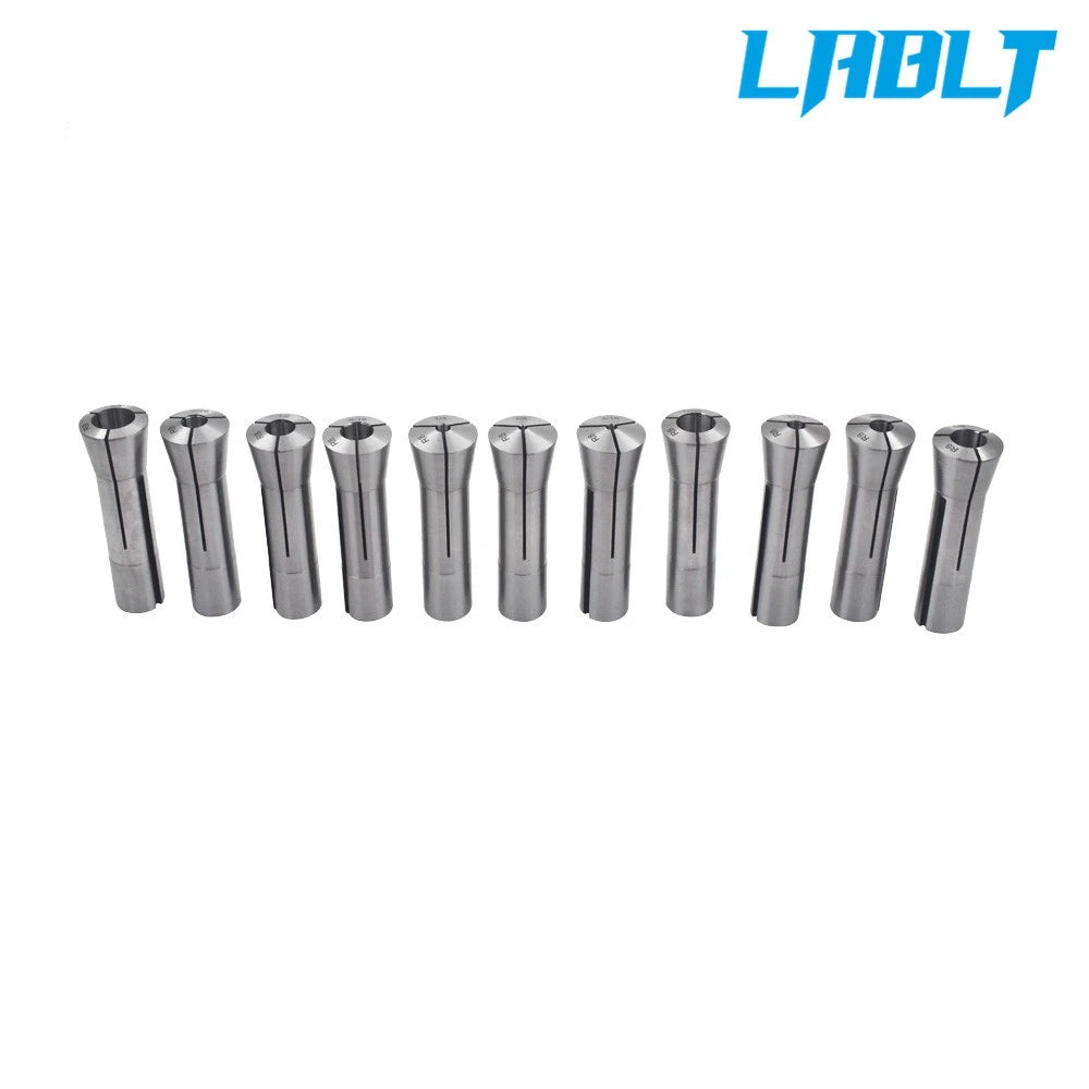 Set of 11 R8 Collets 1/8" to 3/4" for CNC Machines