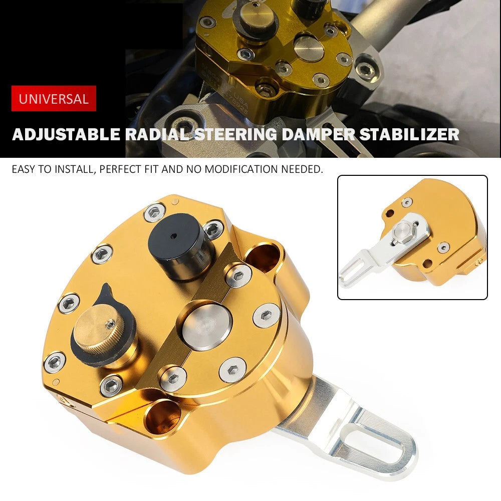 Adjustable Steering Damper Stabilizer for Universal Motorcycle