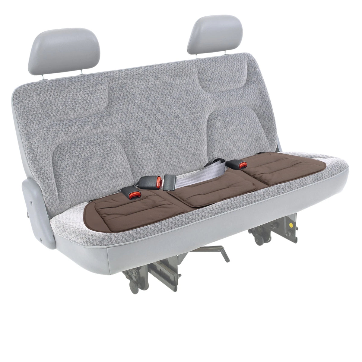 Brown Nappa Leather Back Seat Cover for Rear Bench (Non-Slip)