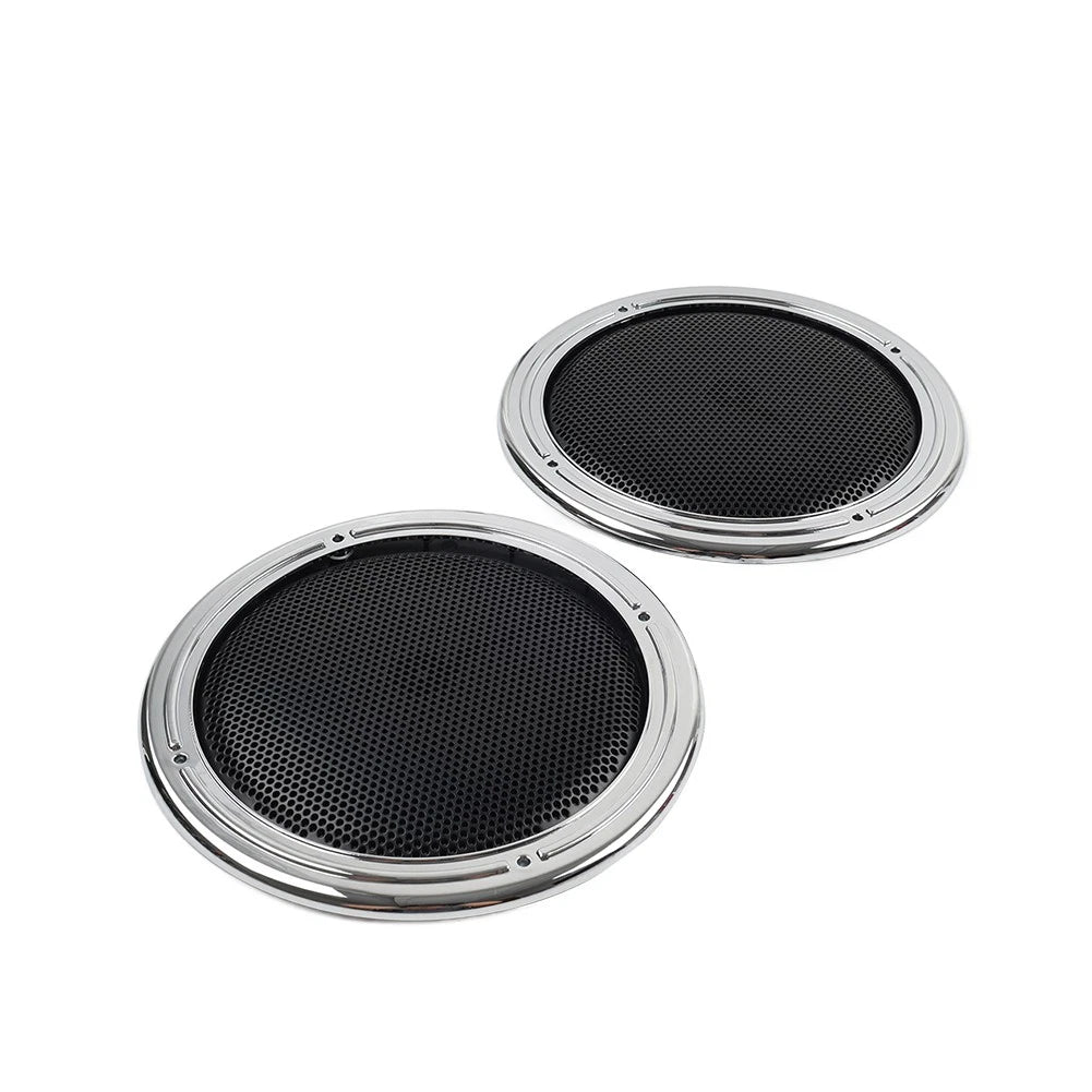 Rear Tour Pack Speaker Pod Grilles for Harley Road Tri Glide (FLTRU)