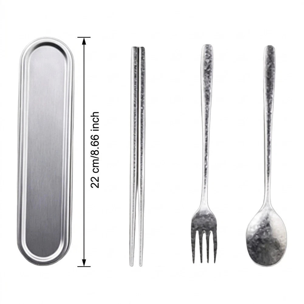 Set of 4 Lightweight Pure Titanium Tableware Rust Resistant