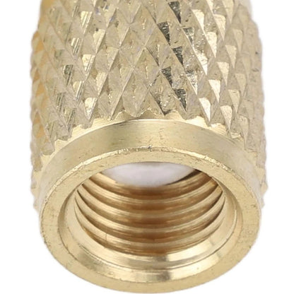 2Pcs Brass Quick Coupler Tee 14in SAE with Valves for Reliable Use