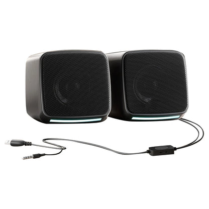 1 Pair USB Powered Desktop Speakers for PC Computer (Hi-Fi Sound)