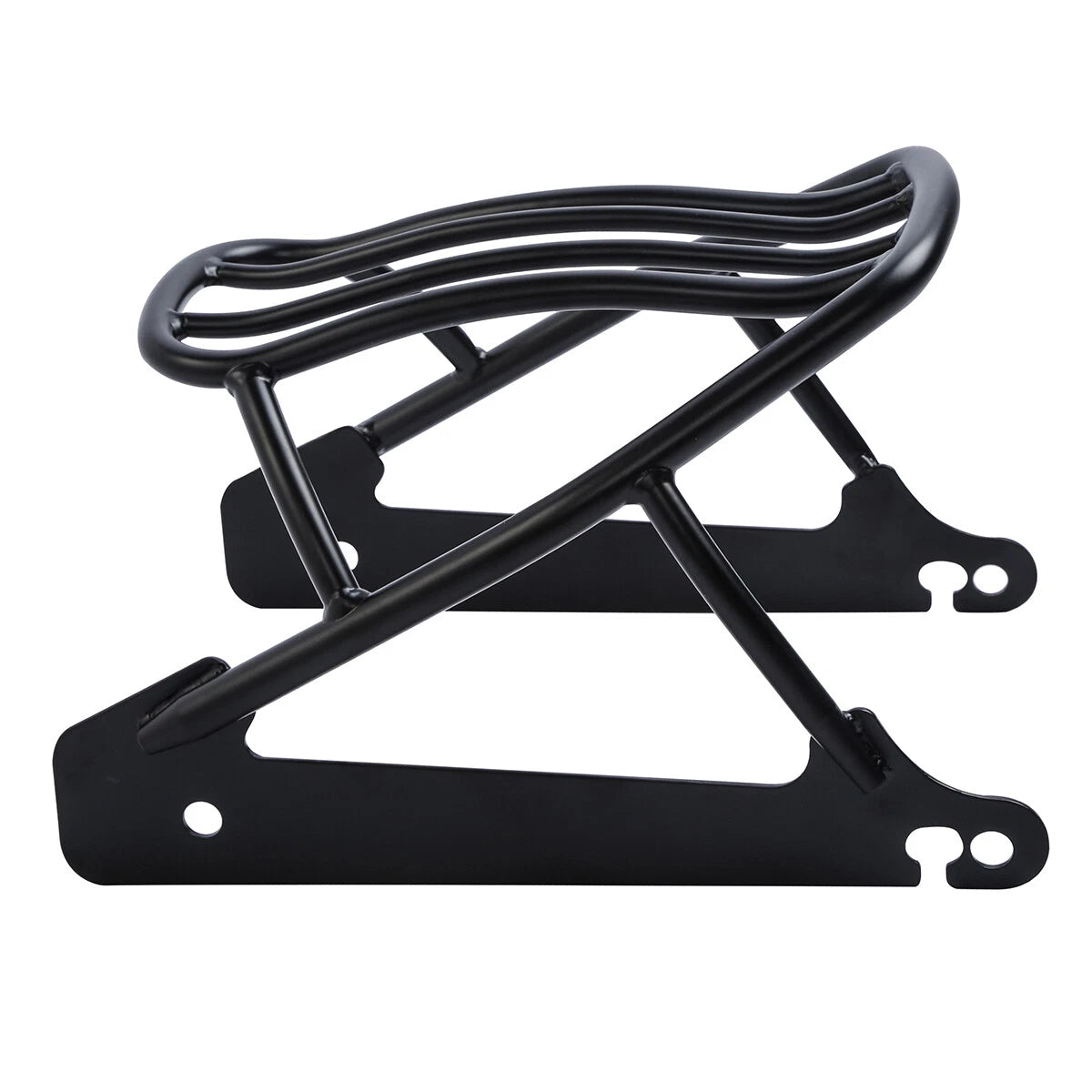 Black Solo Luggage Rack for Harley Dyna Street Bob Super Glide (2006–2017)