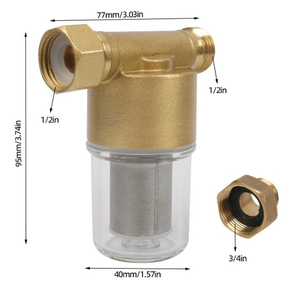Inlet Pre Filter Kit for Reducing Scale Rust and Sediment in Water Lines